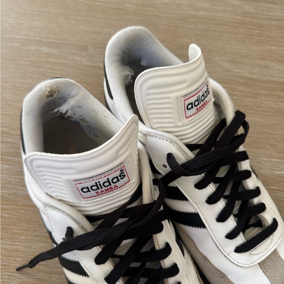 Adidas Samba men’s white & black sneakers shoes size 10.5 - Picture 6 of 7
